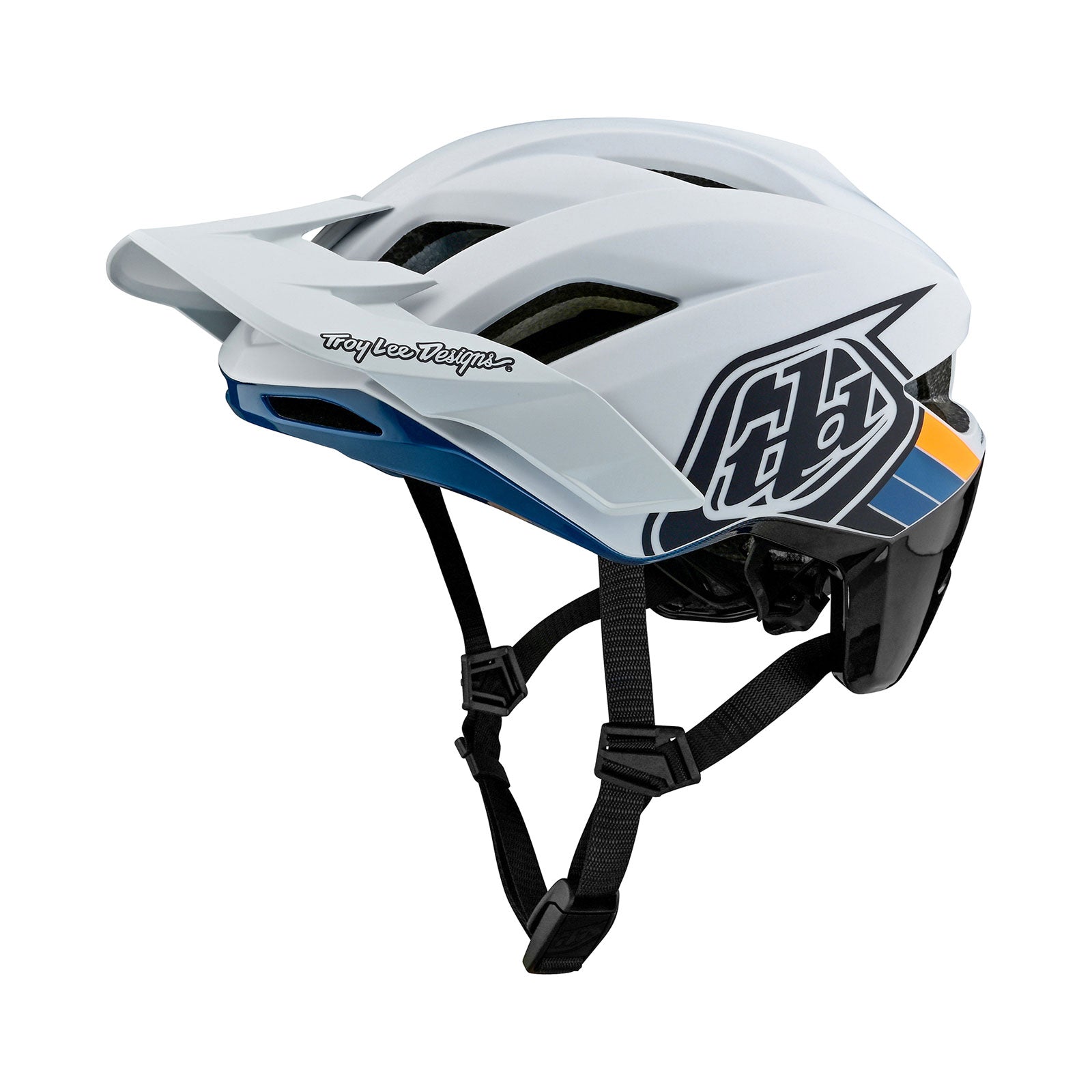 Flowline SE Helmet Badge - Light Gray & Charcoal - High Visibility Safety Badge for Motorcycle, Bike, and Construction Helmets - Perfect for Night Riding and Work Zones