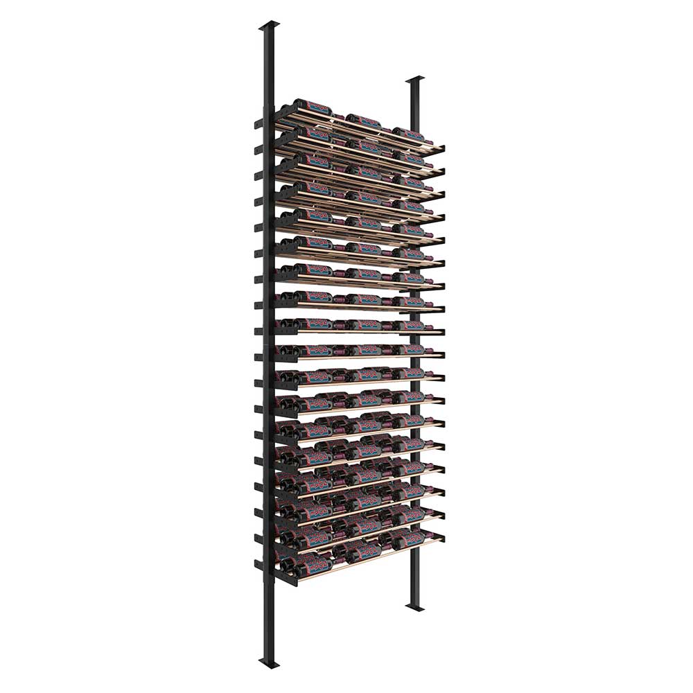 3-Column Two-Sided Evolution Wine Wall Post Kit - Modern Wine Rack for Home Bar, Restaurant & Wine Cellar Organization - Perfect for Storing & Displaying Wine Bottles in Style