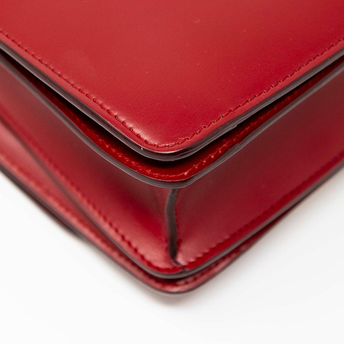 Celine Dark Red Small Box Bag - Premium Leather Crossbody Handbag for Women | Perfect for Work, Travel & Evening Events