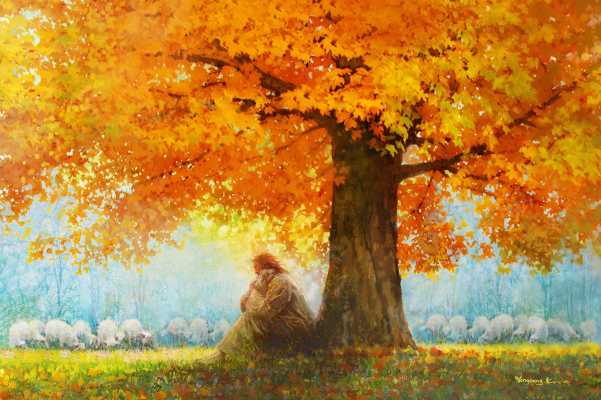 In His Arms By Yongsung Kim - Christian Wall Art, Bible Verse Canvas Print - Perfect for Home Decor, Church Gifts & Inspirational Spaces