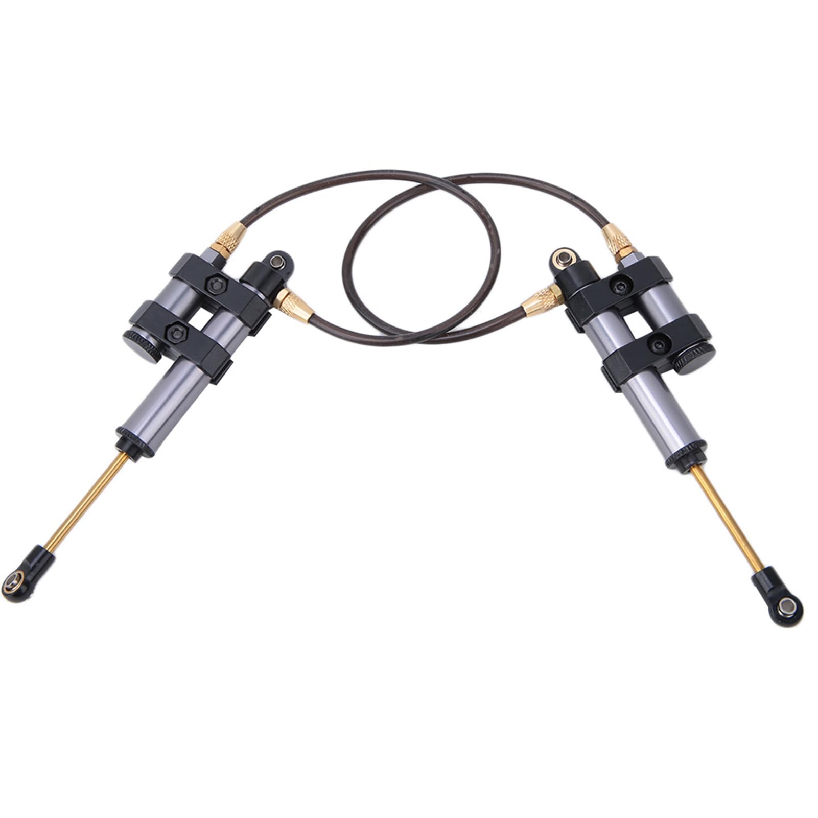 2Pcs Adjustable RC Car Shock Absorbers with Internal Spring & Negative Pressure - Compatible with SCX10, D90 1/10 Scale RC Cars - Perfect for Off-Road Crawling & Trail Driving