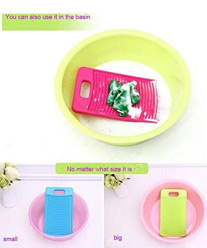 Mini Plastic Washboard for Baby Clothes & Small Items - Lightweight Portable Laundry Board for Travel, Sink, and Small Basin - Perfect for Cloth Diapers, Delicates & Hand Washing