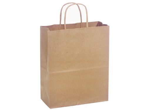 Eco-Friendly Kraft Paper Shopping Bags Bulk Pack - 8