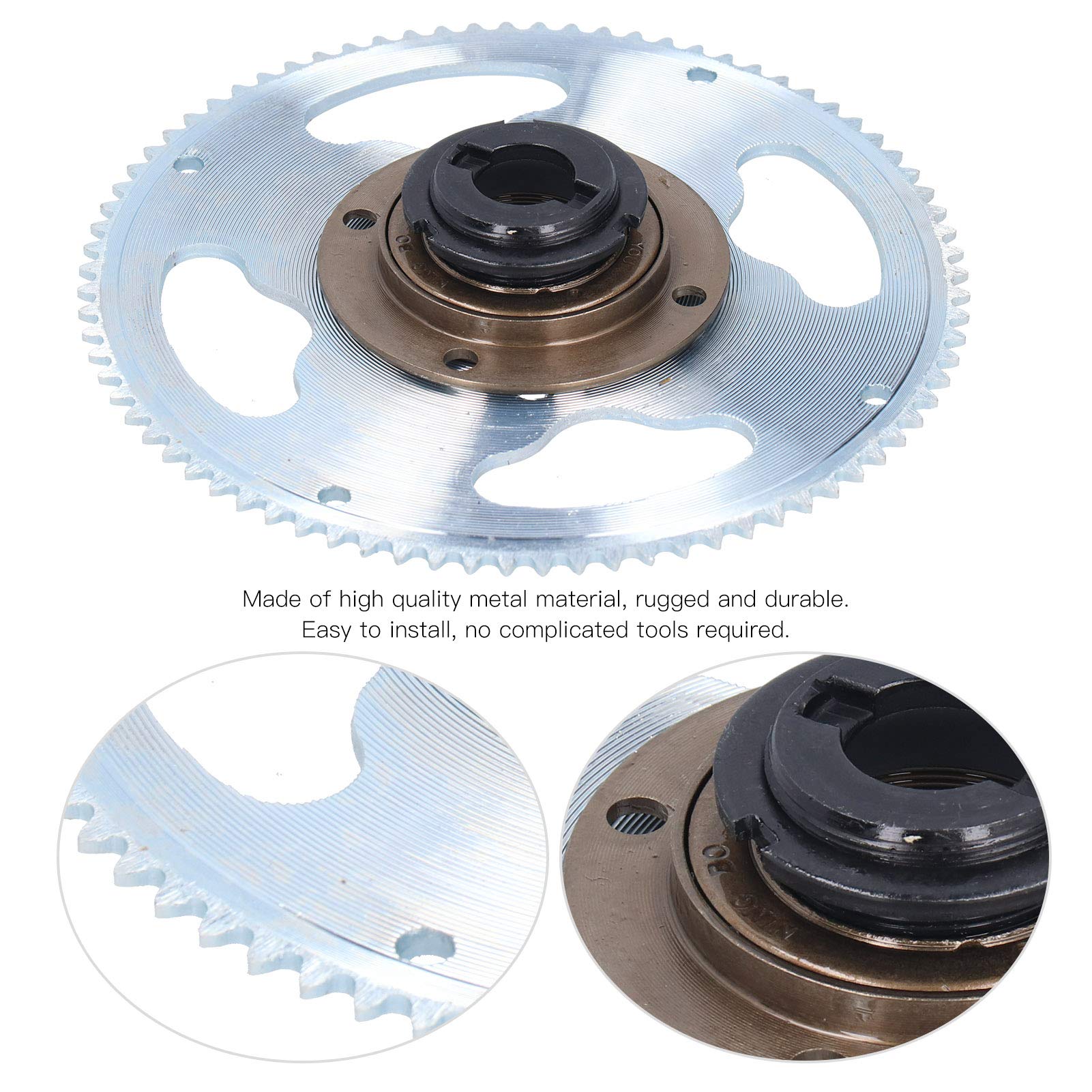 **Sturdy Bicycle Chain Wheel & Freewheel Crankset Kit - Durable Bike Accessory for Electric Bicycle & E-Bike Conversion - Perfect for Commuting, Off-Road & DIY Modifications**