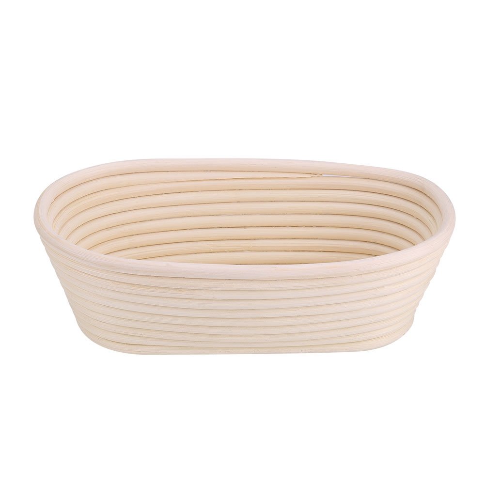 Handmade Unbleached Natural Cane Banneton Proofing Basket - Dough Rising Basket for Sourdough Bread Baking Kit | Perfect for Artisan Bread Making at Home