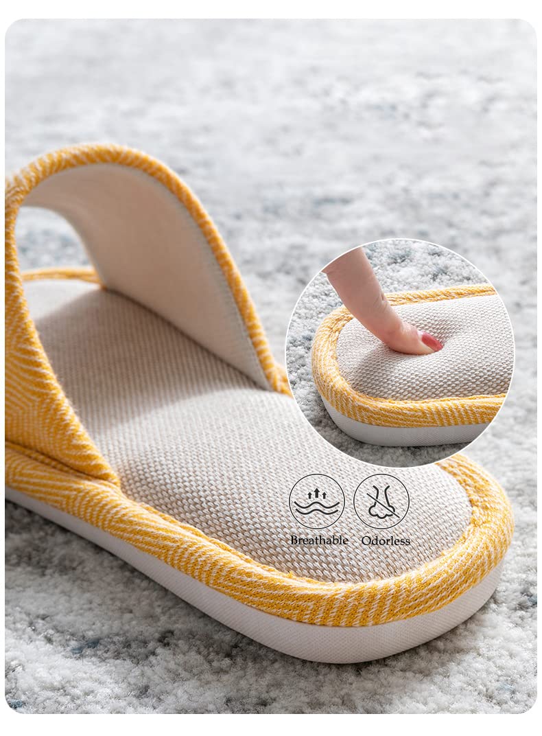 Cozy Non-Slip Fabric Slippers for Men & Women - Indoor/Outdoor Soft Sole House Shoes for All Seasons | Perfect for Home, Office & Travel Comfort