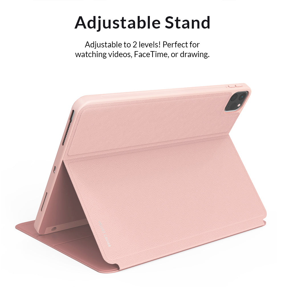 Blush Leopard iPad Case 2.0 - Stylish Protective Cover for iPad Air/Pro, Soft TPU Shockproof Shell with Precise Cutouts | Perfect for Work, School & Travel Accessories