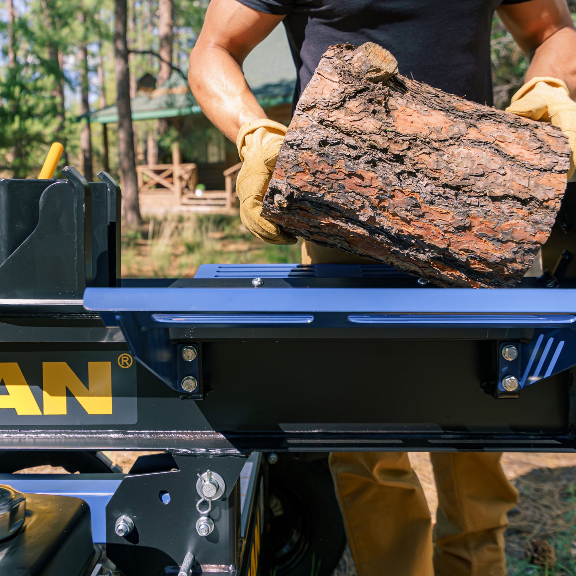 22 Ton Hydraulic Log Splitter for Firewood - Heavy Duty Wood Splitter for Home Heating, Fireplace & Outdoor Camping