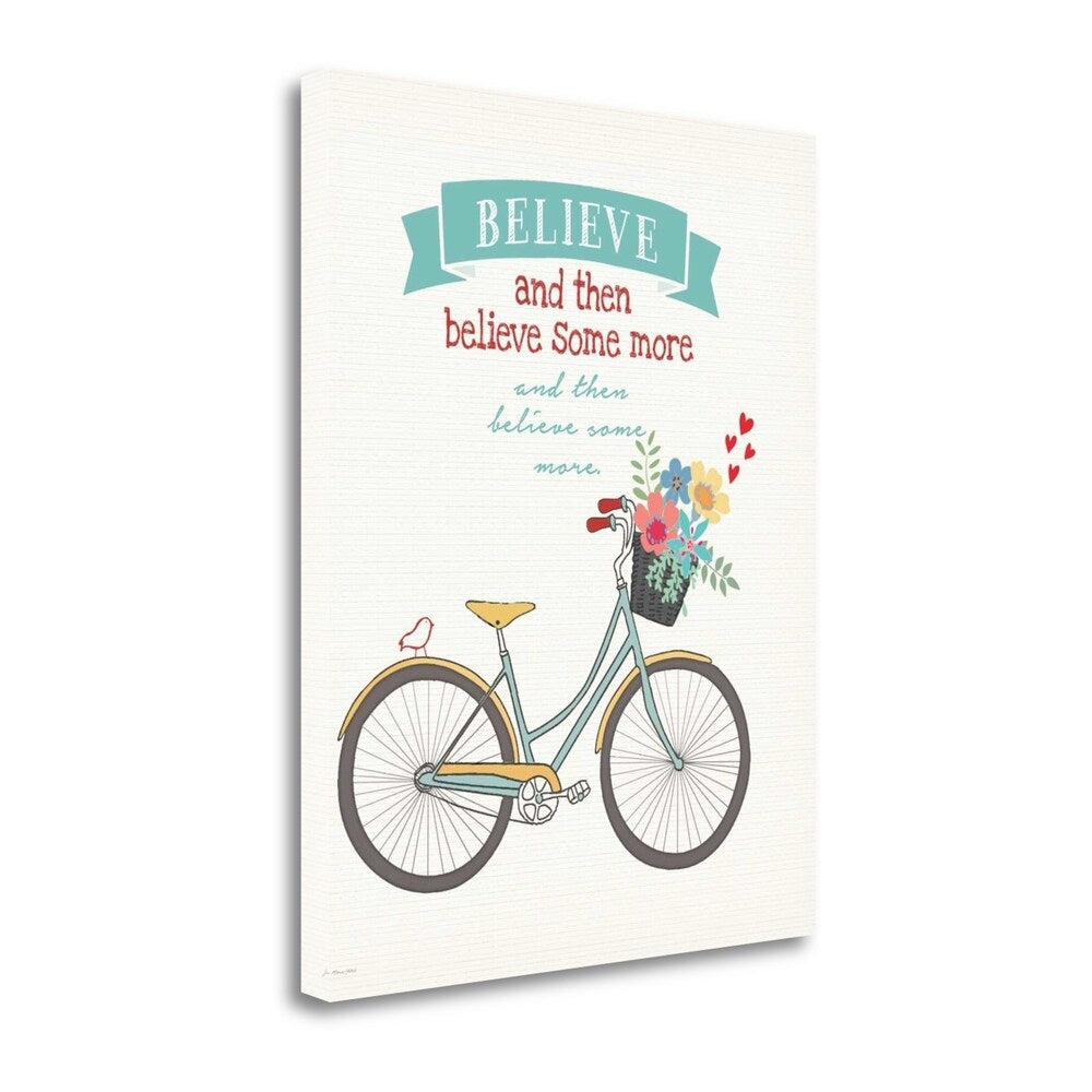 Believe Some More By Jo Moulton - Premium Fine Art Giclee Print on Gallery Wrapped Canvas - Ready to Hang Wall Decor - Perfect for Living Room, Bedroom & Office Decor