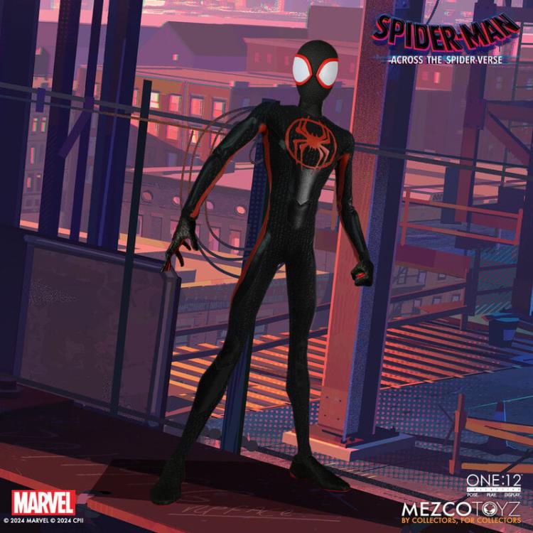 Miles Morales Spider-Man: Across the Spider-Verse One:12 Collective Action Figure - Premium Collectible for Marvel Fans & Movie Lovers - Perfect for Display, Gifts, and Comic Book Collections