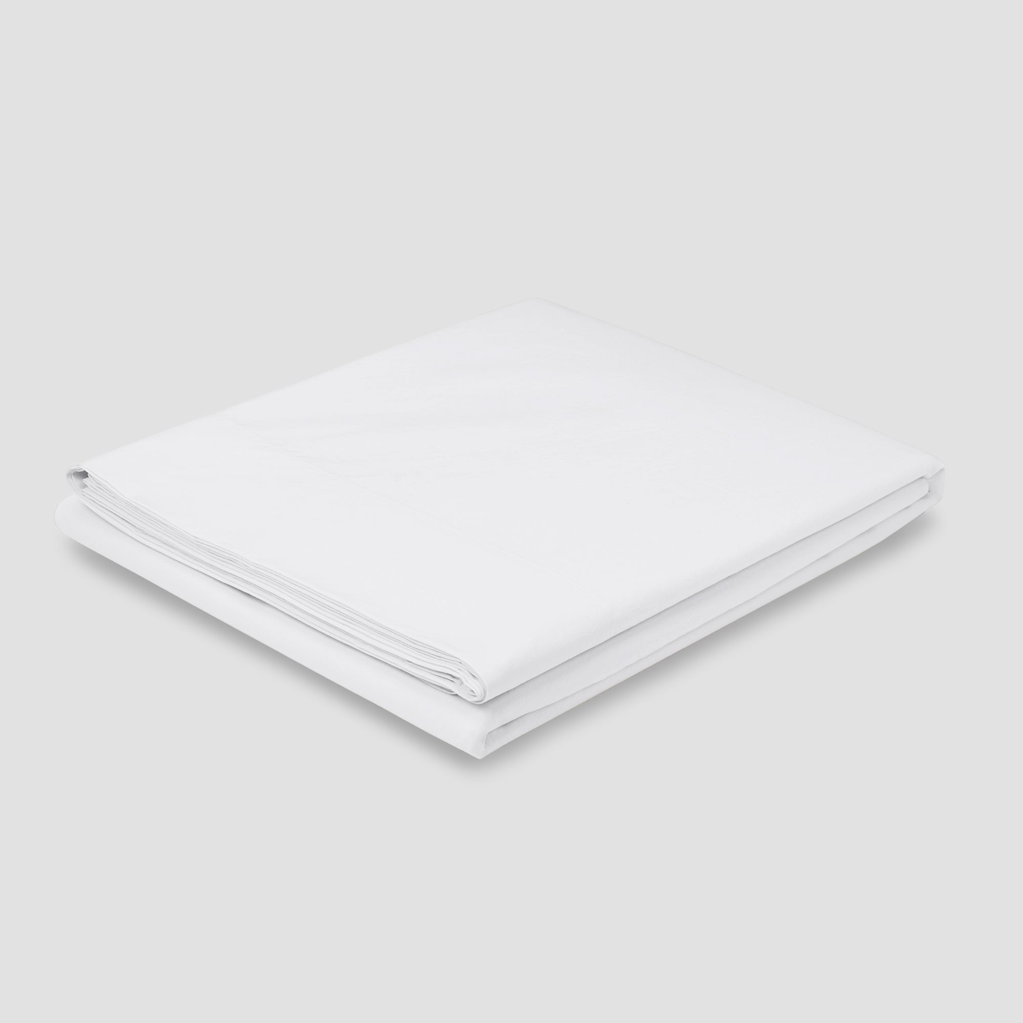 Premium White Washed Cotton Percale Flat Sheet - Soft & Breathable Bedding for Hotels, Guest Rooms & Luxury Home Decor