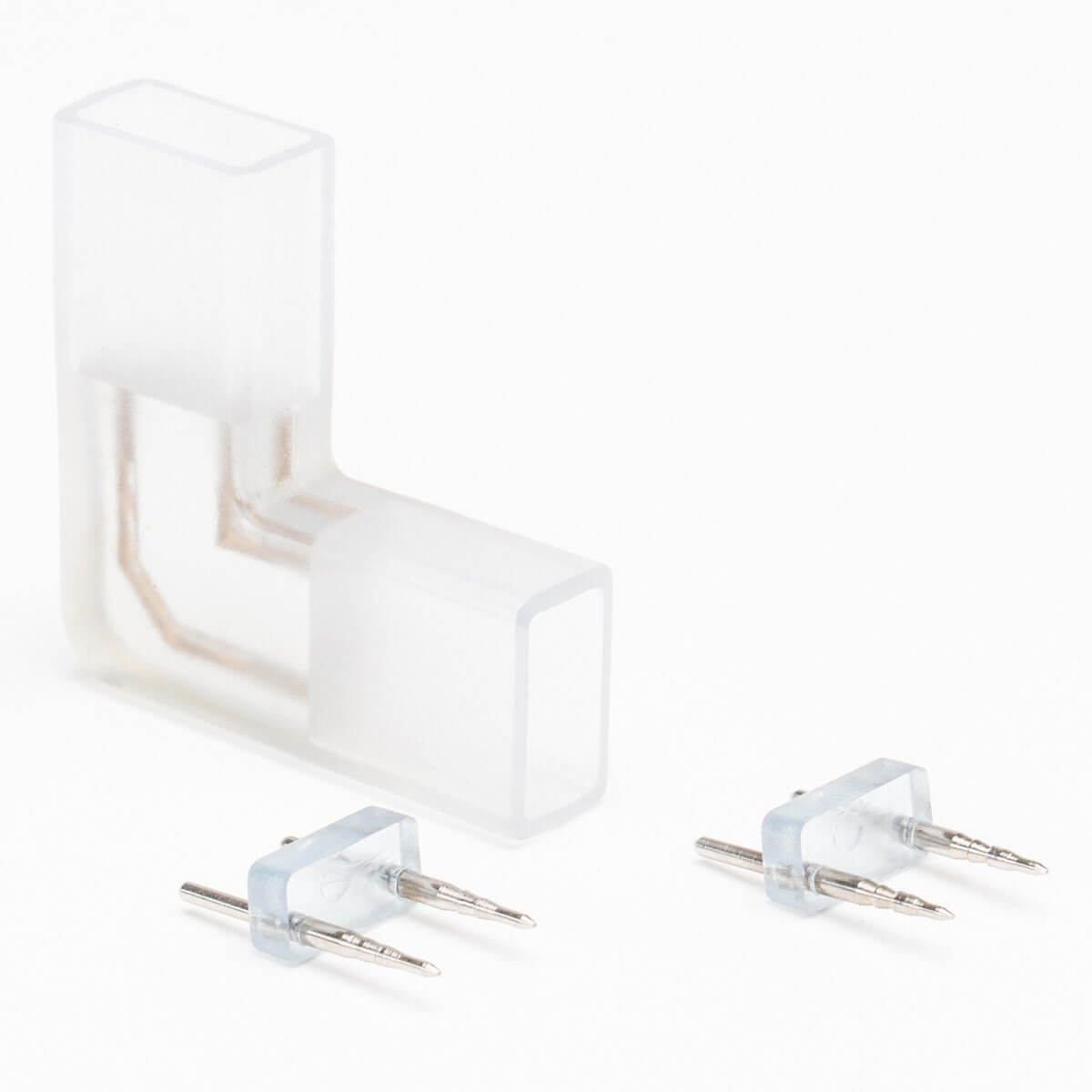 90 Degree L-Shape Connector for 120V LED Strip Lights - Perfect for Home, Office & DIY Lighting Projects