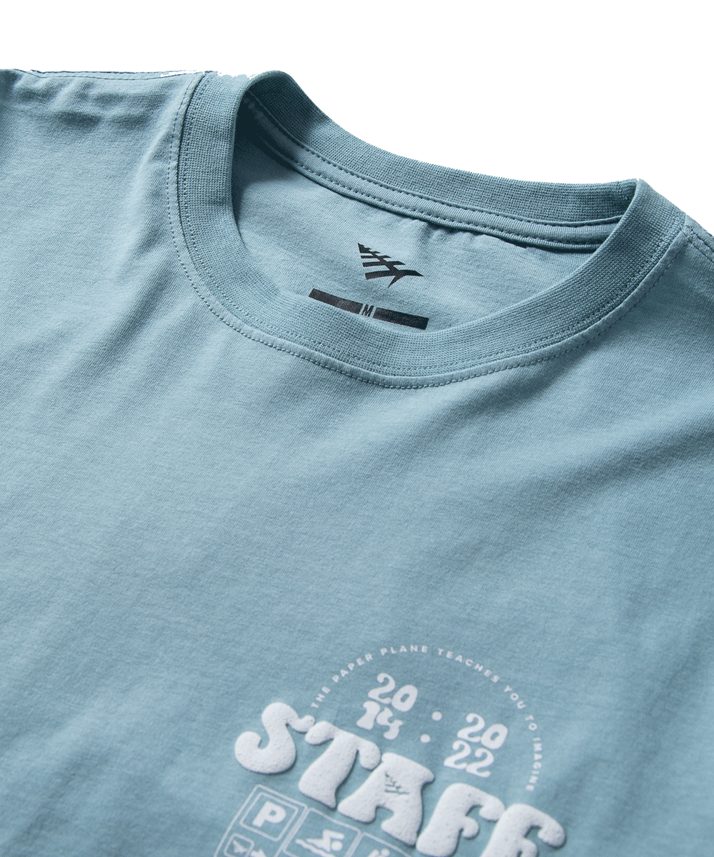 Camp Staff Tee Slate - Comfortable Cotton Crewneck T-Shirt for Summer Camp & Outdoor Activities | Unisex Fit for Counselors, Teachers & Campers