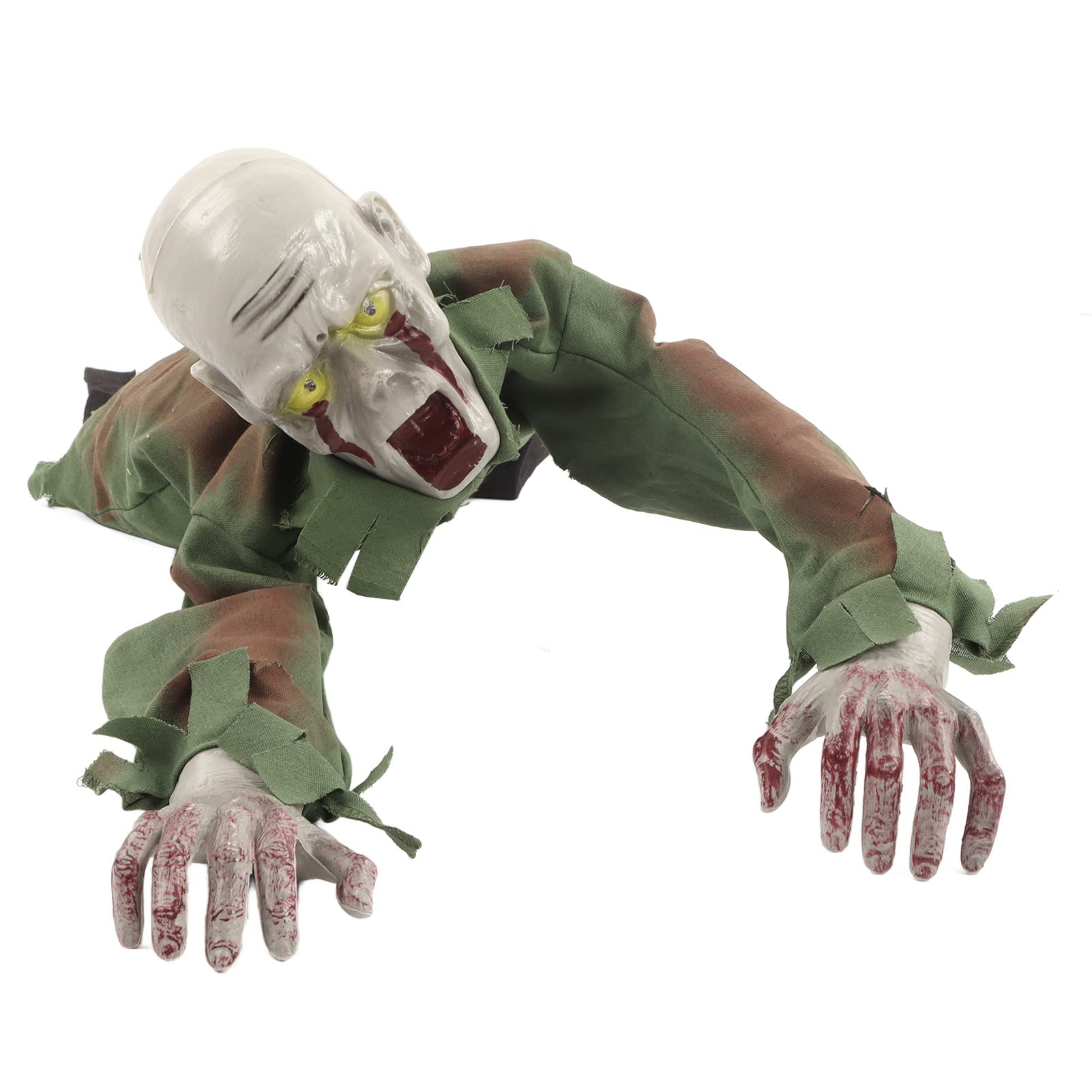 Life-Size Zombie Groundbreaker Halloween Decoration with Creepy Sound - Outdoor Graveyard & Haunted House Props for Spooky Halloween Party Decor