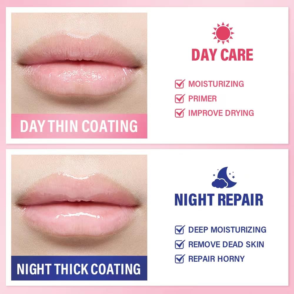 Vitamin C Overnight Lip Sleeping Mask - Hydrating & Nourishing Treatment for Dry Lips with Antioxidants | Brightens Lip Color & Reduces Fine Lines | 0.7 Oz | Perfect for Nighttime Skincare Routine & Chapped Lip Care