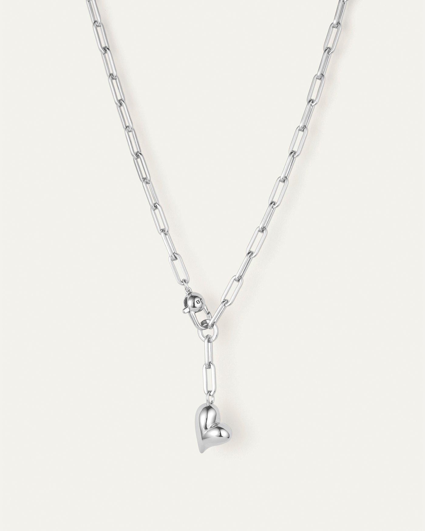 Puffy Heart Necklace - Dainty Gold/Silver Love Pendant for Women | Perfect Gift for Valentine's Day, Anniversary & Everyday Wear