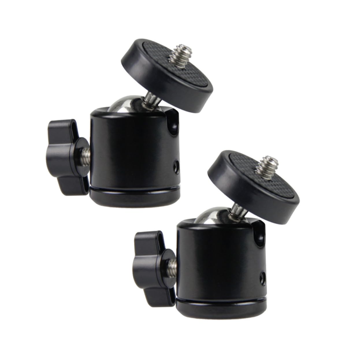 Jojofuny 6-Piece Metal Damping Head Mini Bracket - 360° Rotatable Tripod Ball Head for Light Stands, Small Cloud Platform & PTZ Cameras - Perfect for Photography, Videography & Live Streaming