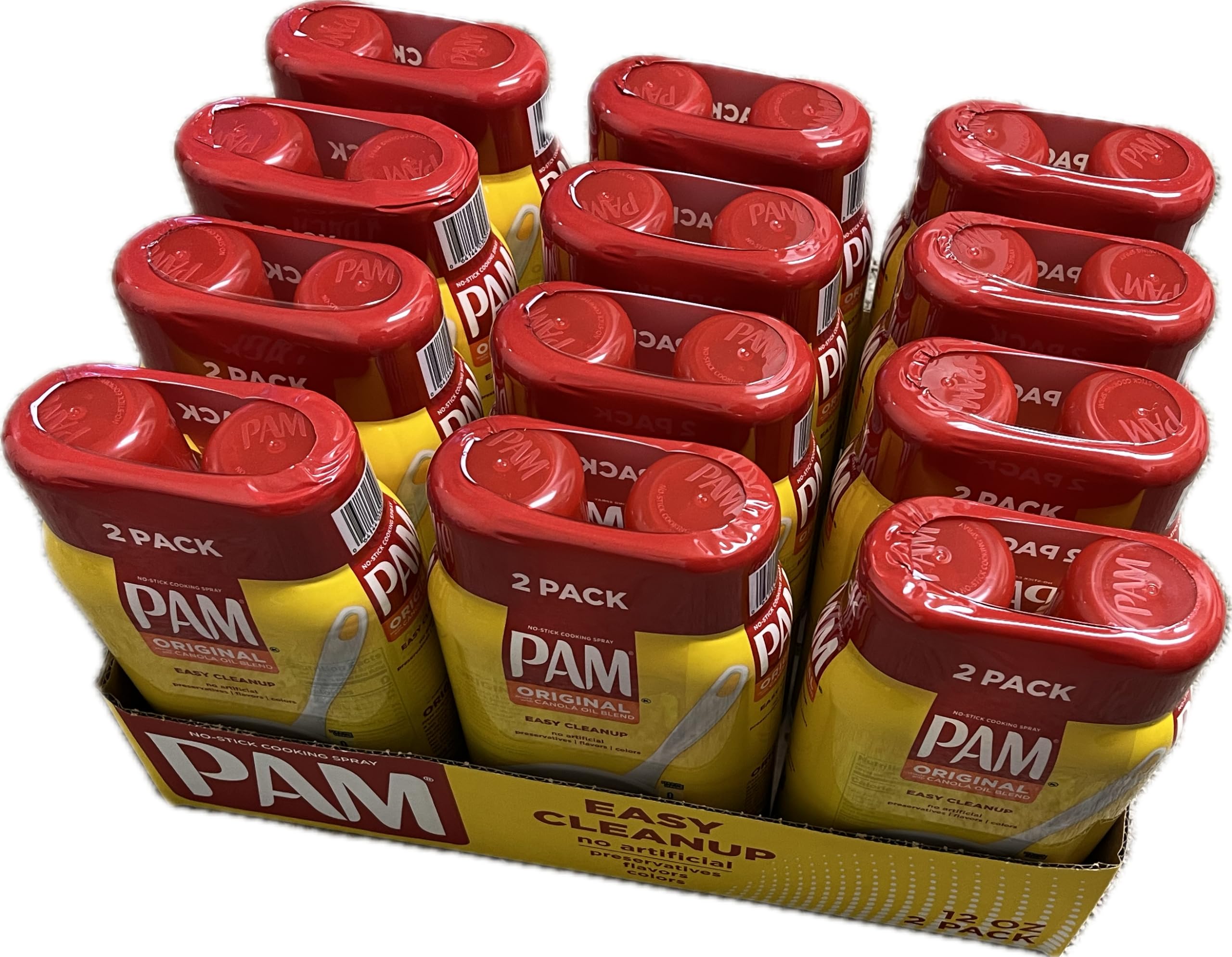 Pam Original Non-Stick Cooking Spray - 12oz (Case of 24 Cans) | Healthy Baking & Frying Oil Spray for Pans, Grills & Bakeware | Perfect for Home Cooking, Restaurants & Catering