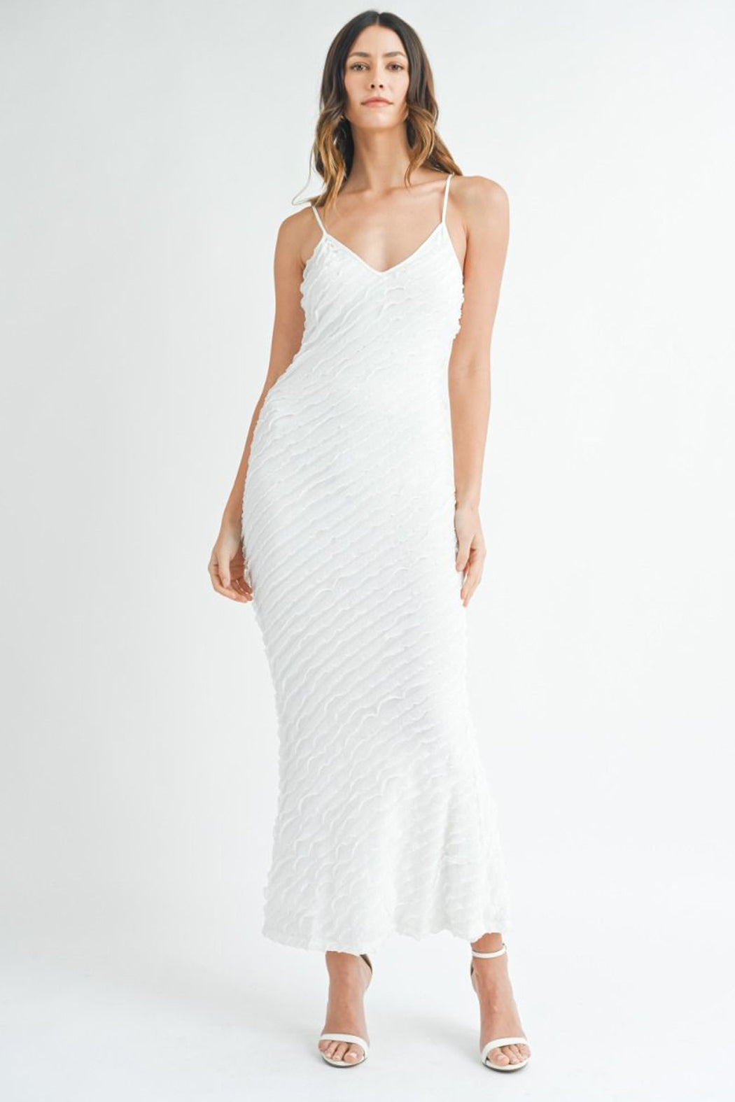 Ariel Ruffle Bodycon Dress for Women - Sexy Tight Fitted Party Club Dress - Perfect for Night Out, Date Night, and Special Occasions