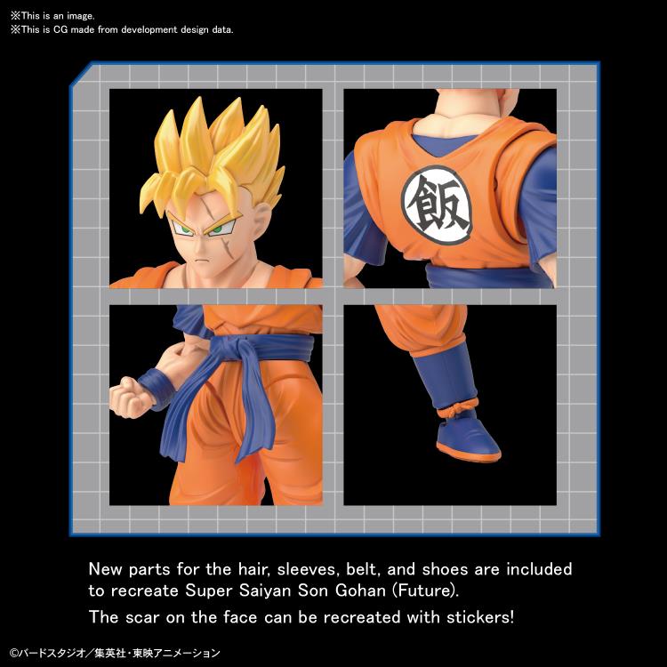 Figure Rise Standard Dragon Ball Z Ultimate Gohan & Future Gohan Action Figure Model Kit - Perfect for Anime Collectors and DBZ Fans Display