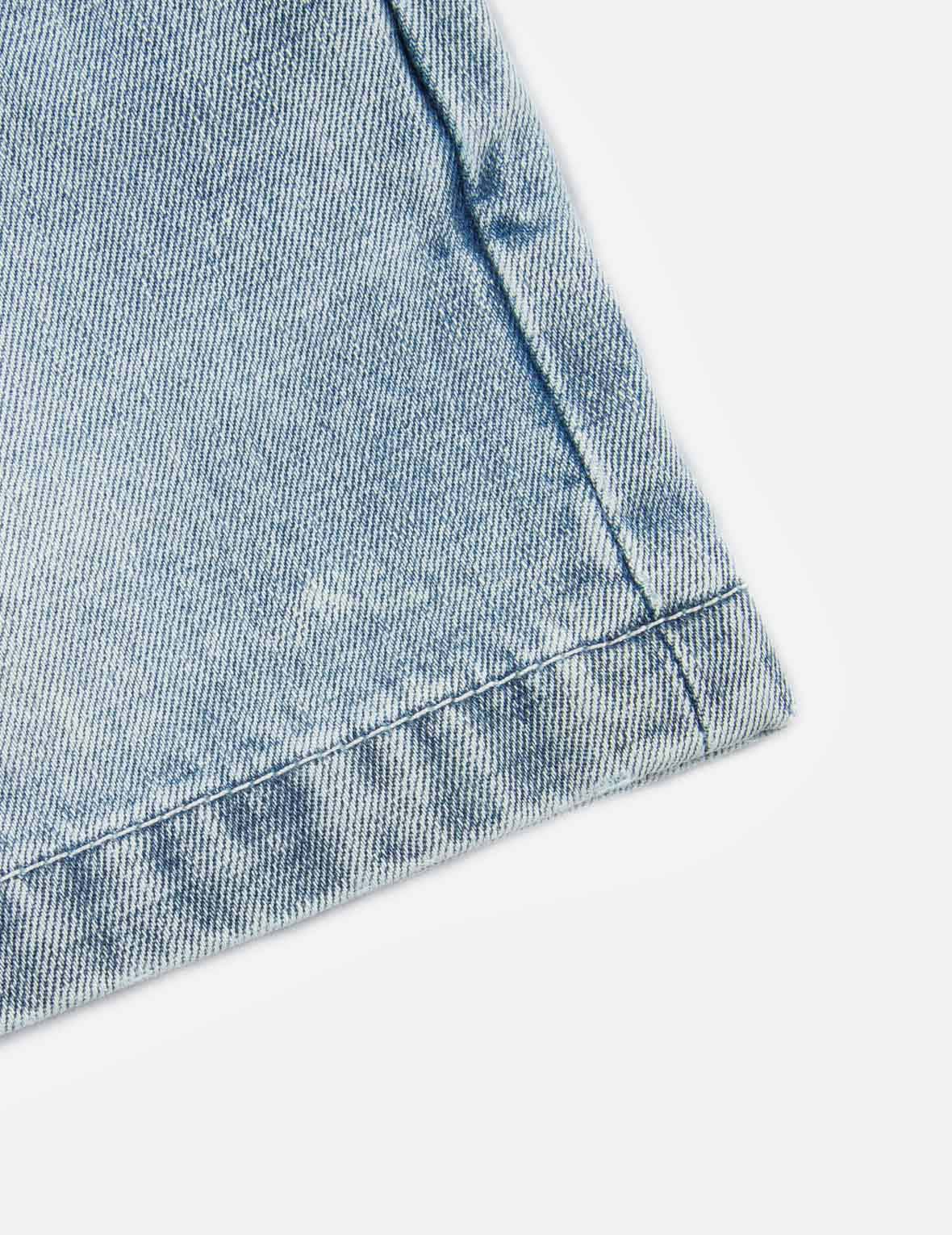 Seagull Print Paper Bag Denim Shorts for Women - High Waisted Vintage Denim Shorts with Unique Seagull Design - Perfect for Beach, Summer Outfits and Casual Wear