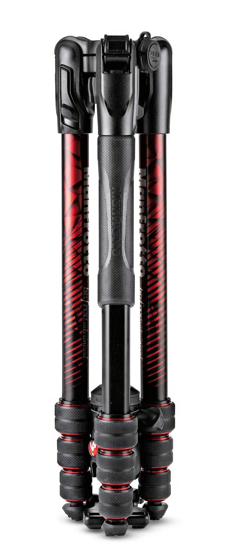 Manfrotto Befree Advanced Aluminum Tripod Kit with 4-Level Freehead Twist Lock - Red (MKBFRTA4RD-BH) | Professional Camera Tripod for Travel, Photography & Videography