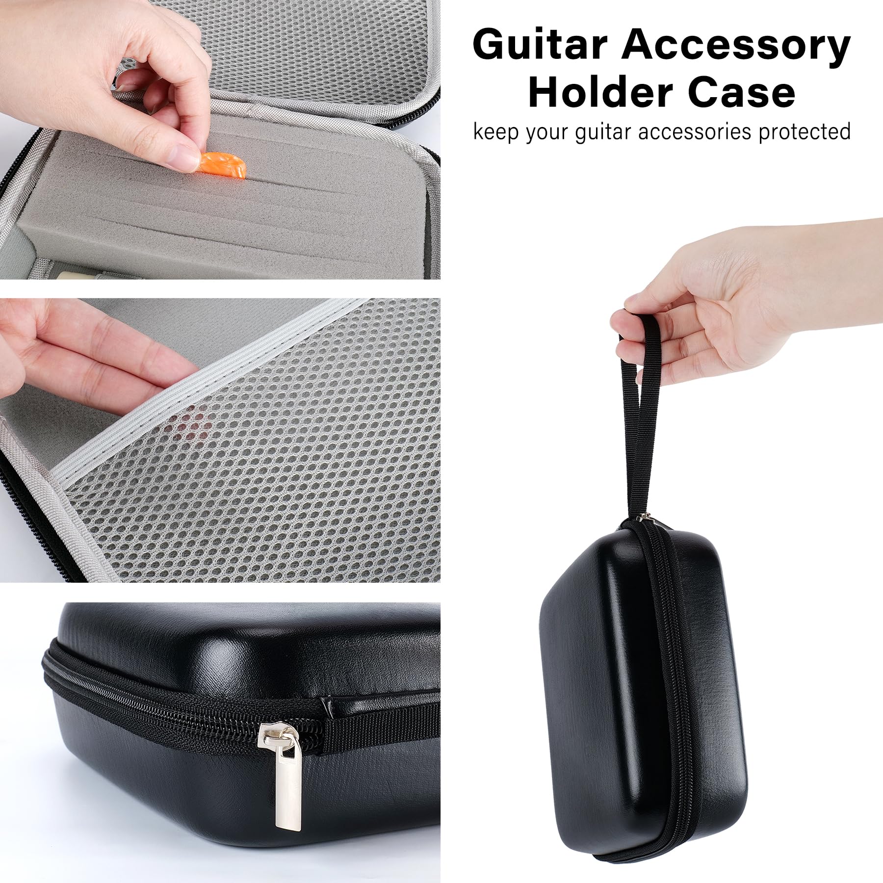 85PCS Guitar Accessories Kit with Case - Includes Acoustic Strings, Tuner, Capo, 3-in-1 Restring Tool, Picks, Pick Holder, Bridge Pins, Nuts & Saddles, Finger Protector & Chord Chart - Perfect for Guitar Maintenance, Practice & Travel