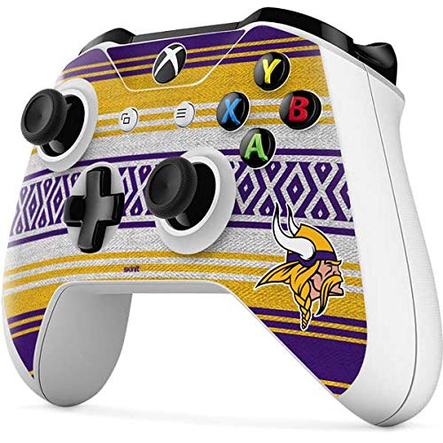 Officially Licensed NFL Minnesota Vikings Trailblazer Gaming Skin Decal for Xbox One S Controller - Custom Protective Cover for Gamers & Sports Fans