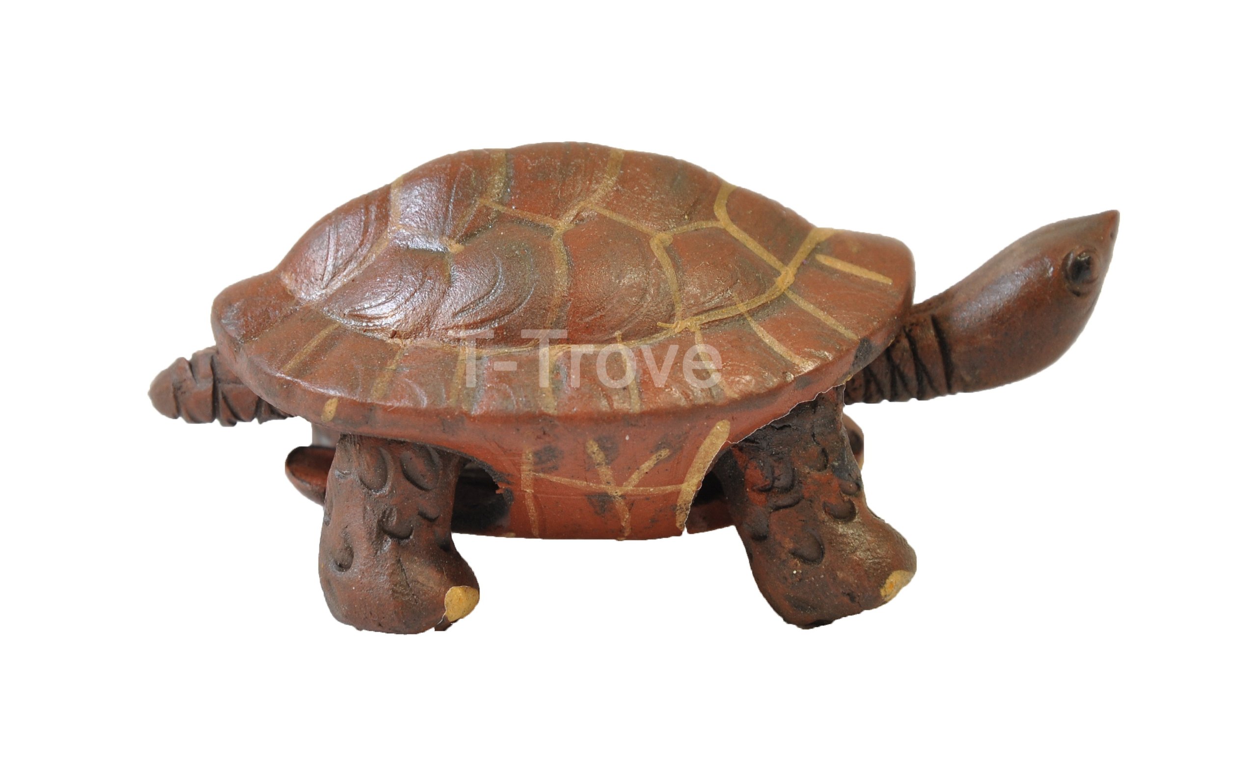 Handmade Ceramic Tortoise Figurine - Small Decorative Statue for Home, Office & Garden Decor | Feng Shui Gift, Zen Meditation Accent