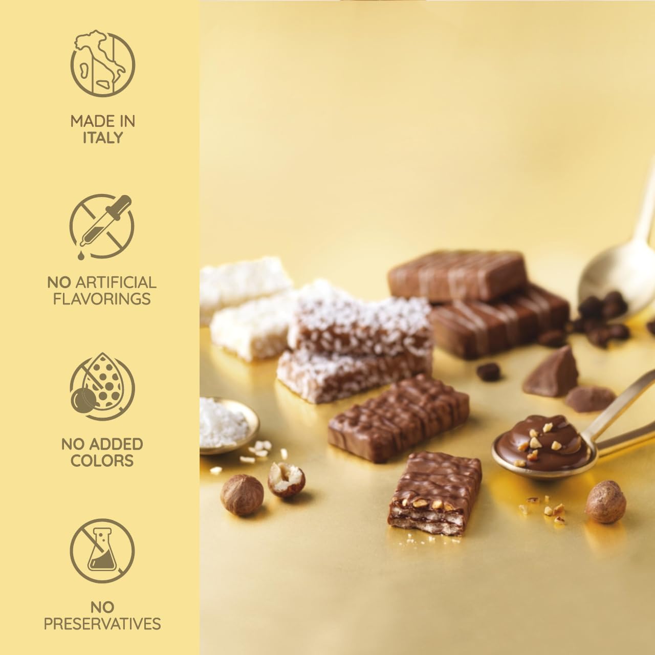 Loacker Patisserie Cappuccino Bite Size Milk Chocolate Covered Wafer Cookies with Coffee Cream Filling - 12 Pack | Premium Italian Snacks for Coffee Break, Office Treats & Gift Giving