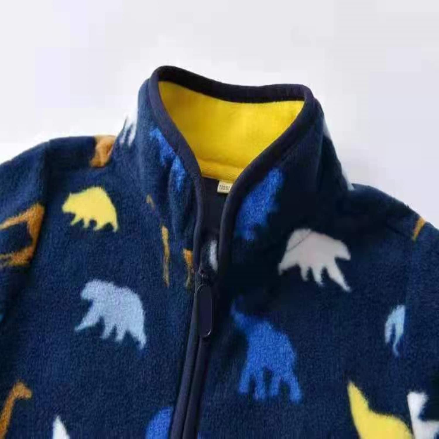 Boys' Fleece Jacket with Full Zipper - Soft Printed Outerwear for Toddlers - Perfect for Playdates, Preschool & Outdoor Adventures