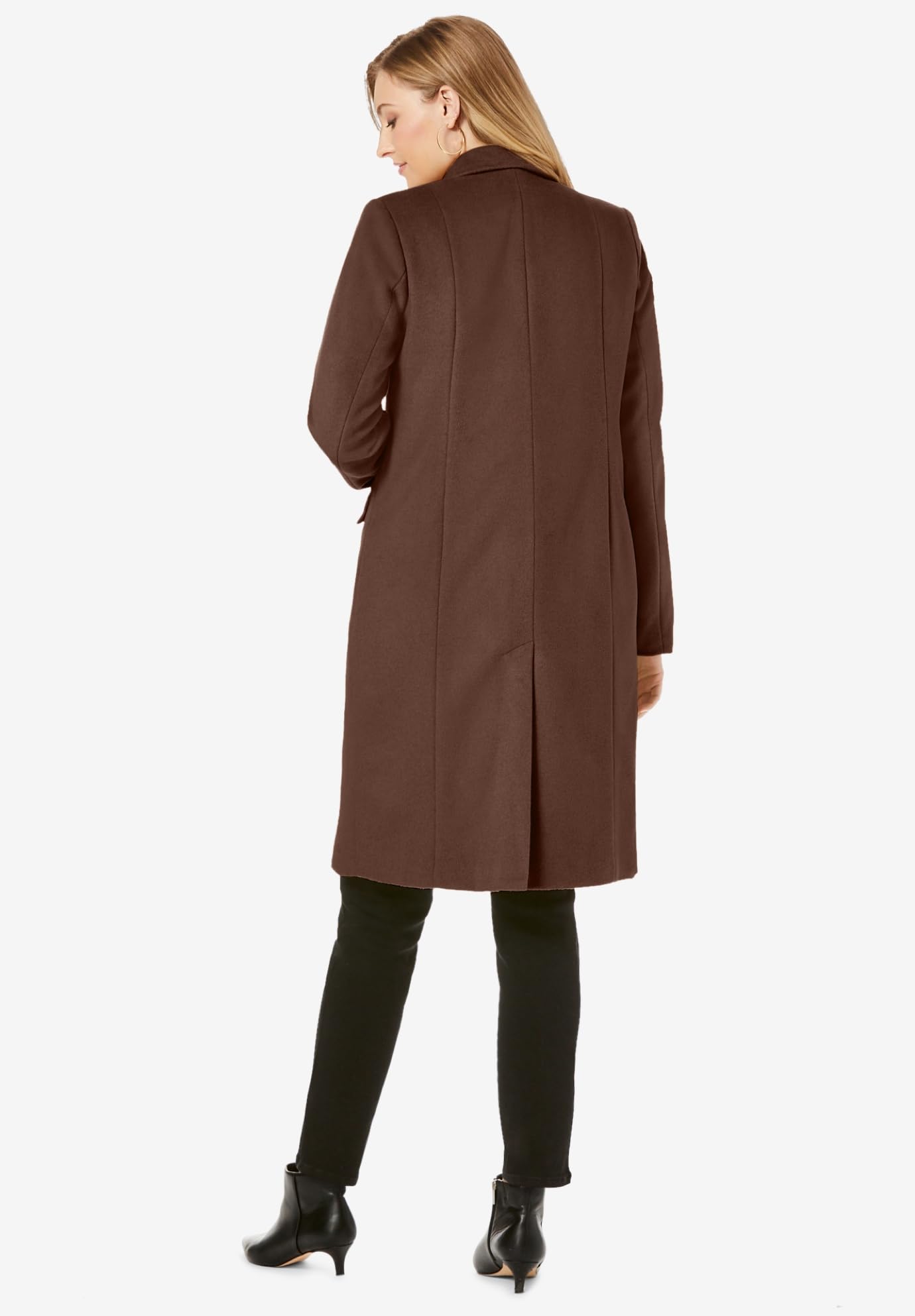 Jessica London Plus Size Wool Coat for Women - Office & Winter Wear