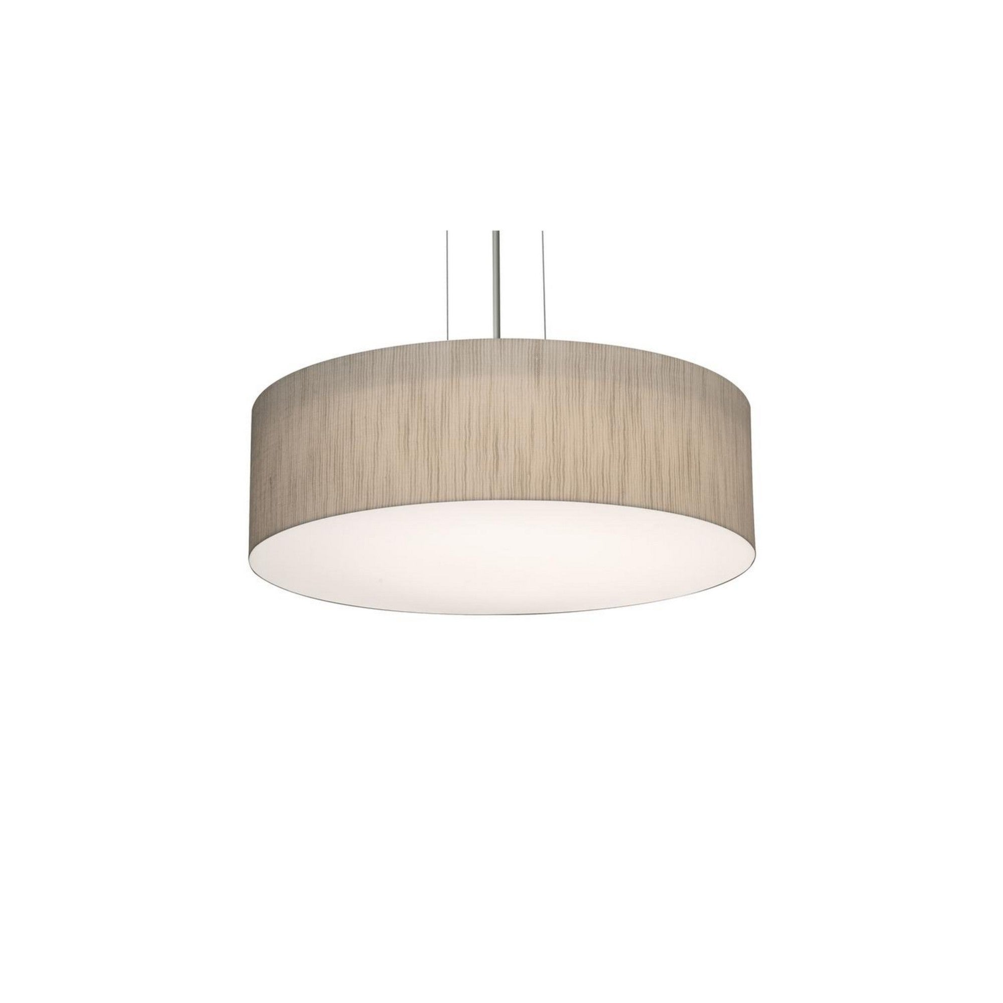 Anton 15-Inch 3-Light Pendant Lighting Fixture in Satin Nickel & Jute Finish - Perfect for Kitchen Island, Dining Room, and Entryway Lighting