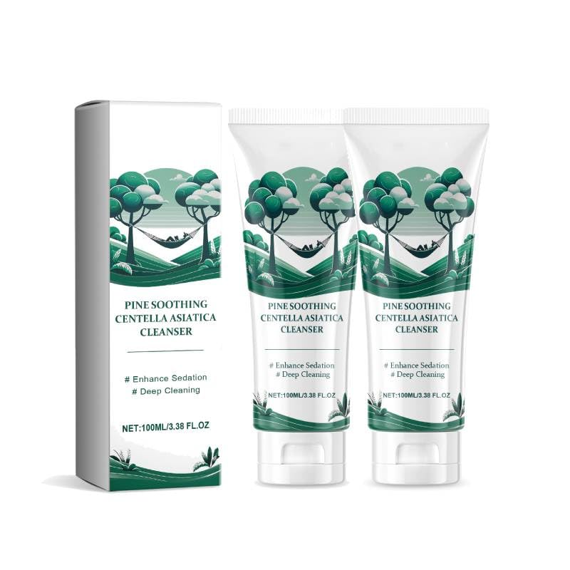 Lisade Centella Facial Cleanser - Deep Cleansing Oil Control Face Wash for Acne Prone Skin | Gentle Pore Minimizer & Hydrating Face Wash Cream | Soothing Facial Cleanser for Daily Skincare Routine & Morning/Evening Use