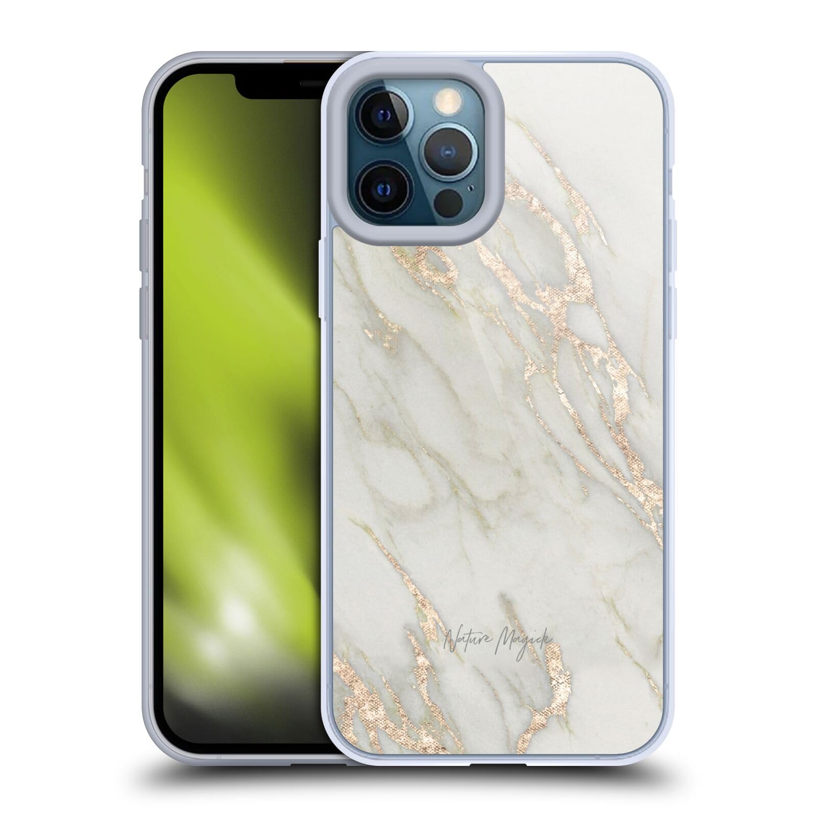 Officially Licensed Nature Magick Gold Marble iPhone 12 Pro Max Case | Premium Soft Gel Protective Cover with Metallic Accents | Perfect for Outdoor Adventures & Everyday Use