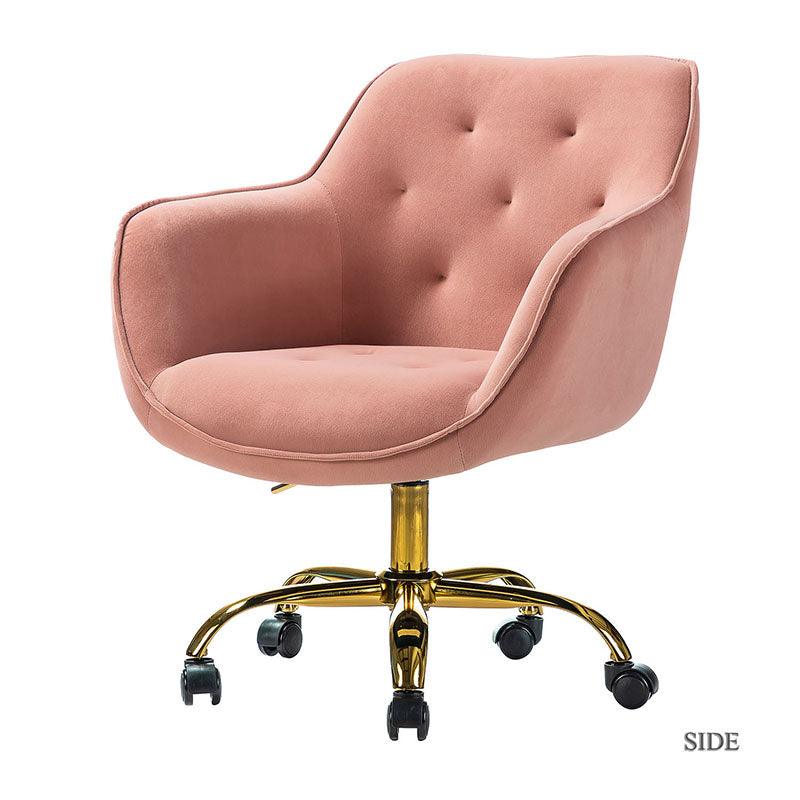 Premium Jovida Velvet Tufted Office Chair - Ergonomic Executive Desk Chair with Adjustable Height for Home & Office Workspaces - Perfect for Work, Study, and Gaming