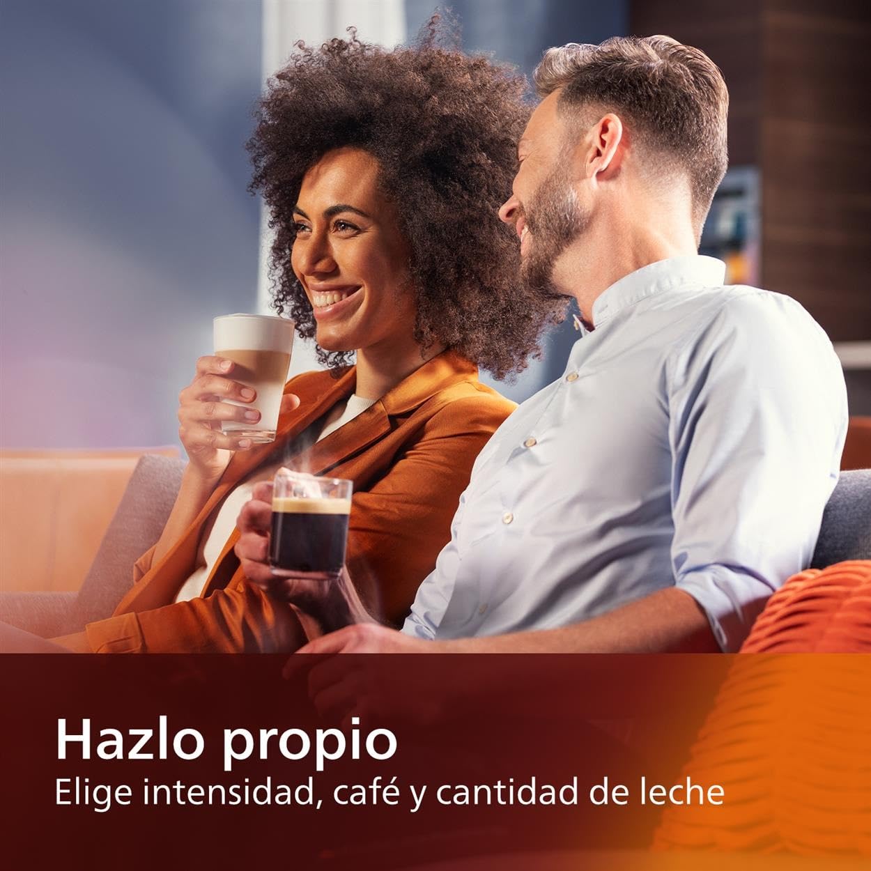Philips 5400 Series Fully Automatic Espresso Machine with LatteGo Milk System - 12 Coffee Varieties, Intuitive Touch Display, 4 User Profiles, Chrome Finish (EP5447/90) - Perfect for Home Baristas & Coffee Lovers