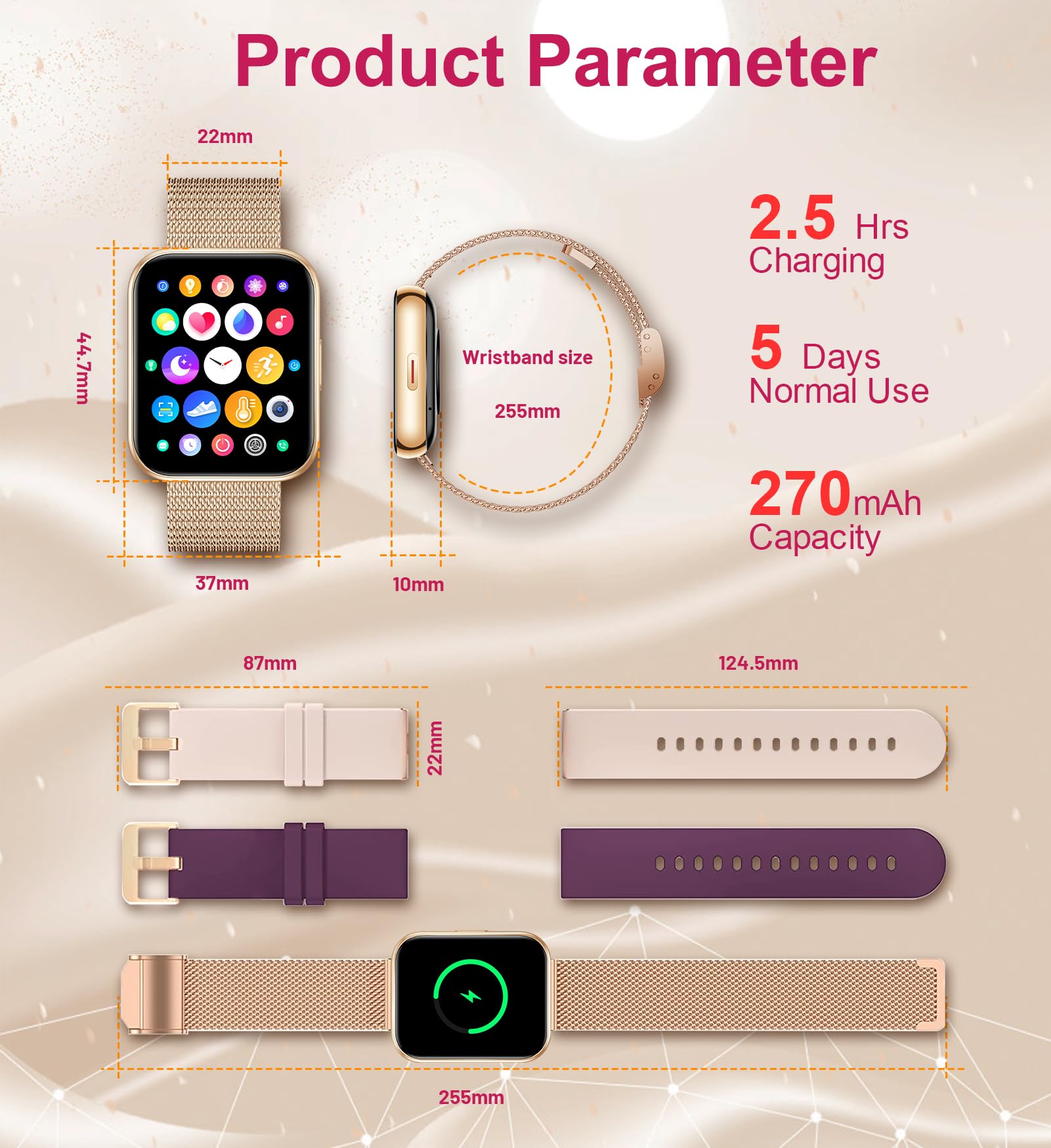 Smart Watch for Women - 1.8