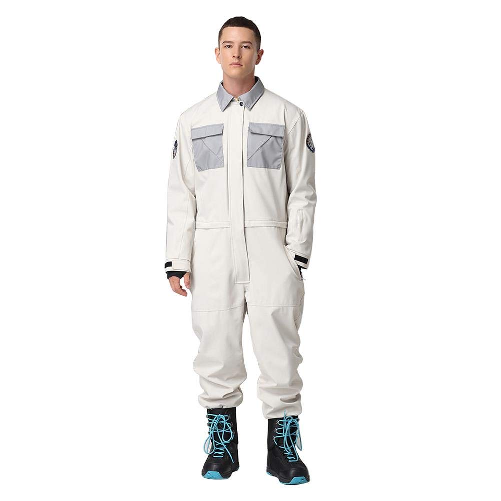 Hotian Women's & Men's Waterproof One-Piece Ski Suit - Winter Snowsuit for Skiing, Snowboarding & Outdoor Activities - Insulated Warm Coveralls for Snow Sports Enthusiasts