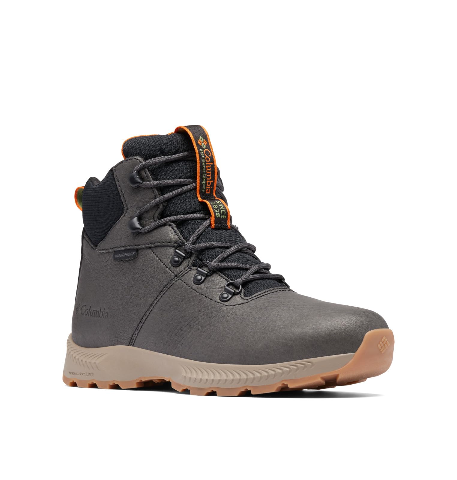 Columbia Men's Landroamer Explorer Waterproof Hiking Boots - 2024 Grill/Desert Sun, Size 46 EU - Durable Outdoor Footwear for Trekking, Camping & Mountain Adventures