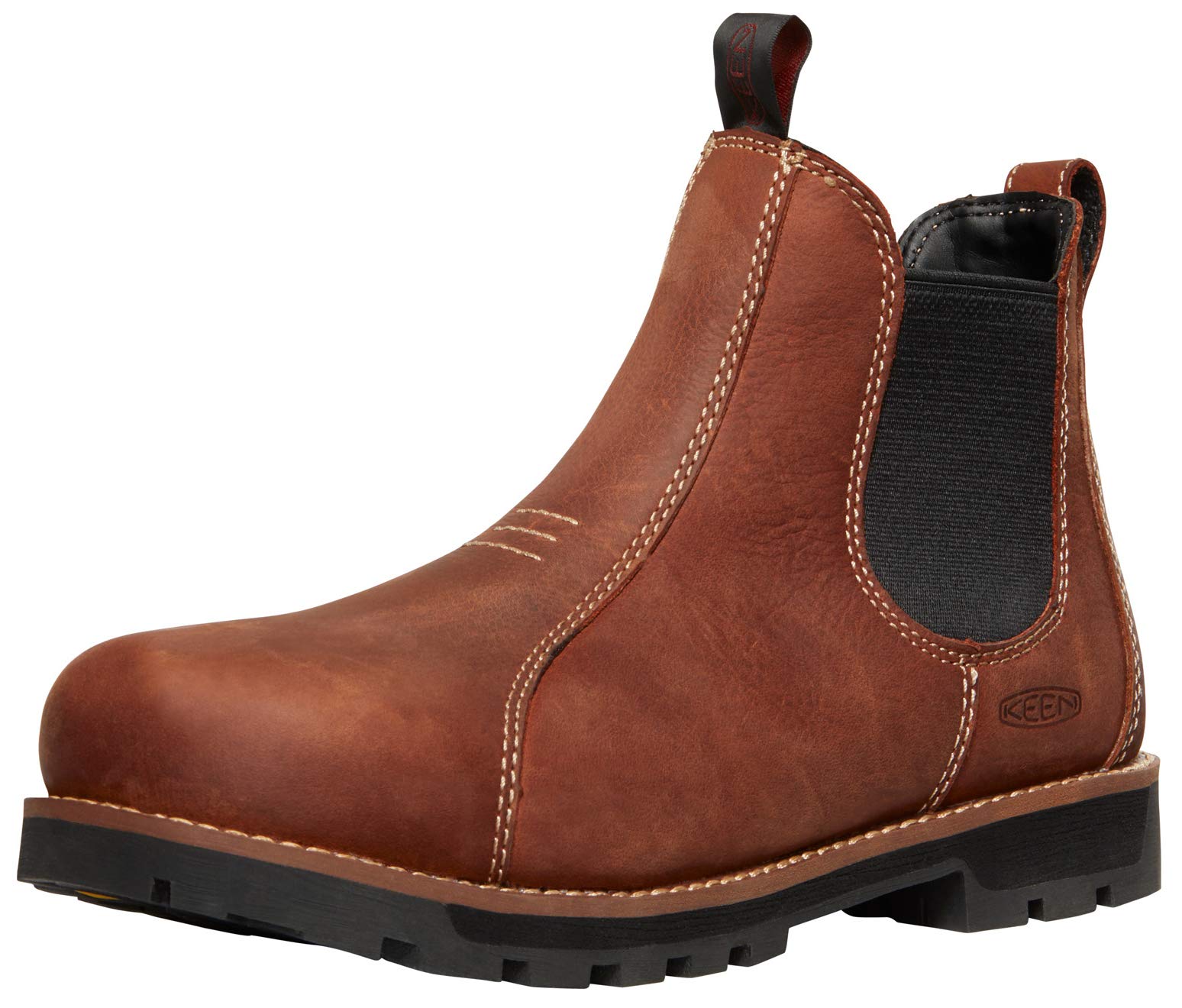 KEEN Utility Women's Seattle Romeo Mid Alloy Toe Pull-On Work Boots - Waterproof Steel Toe Safety Shoes for Construction, Warehouse & Outdoor Work
