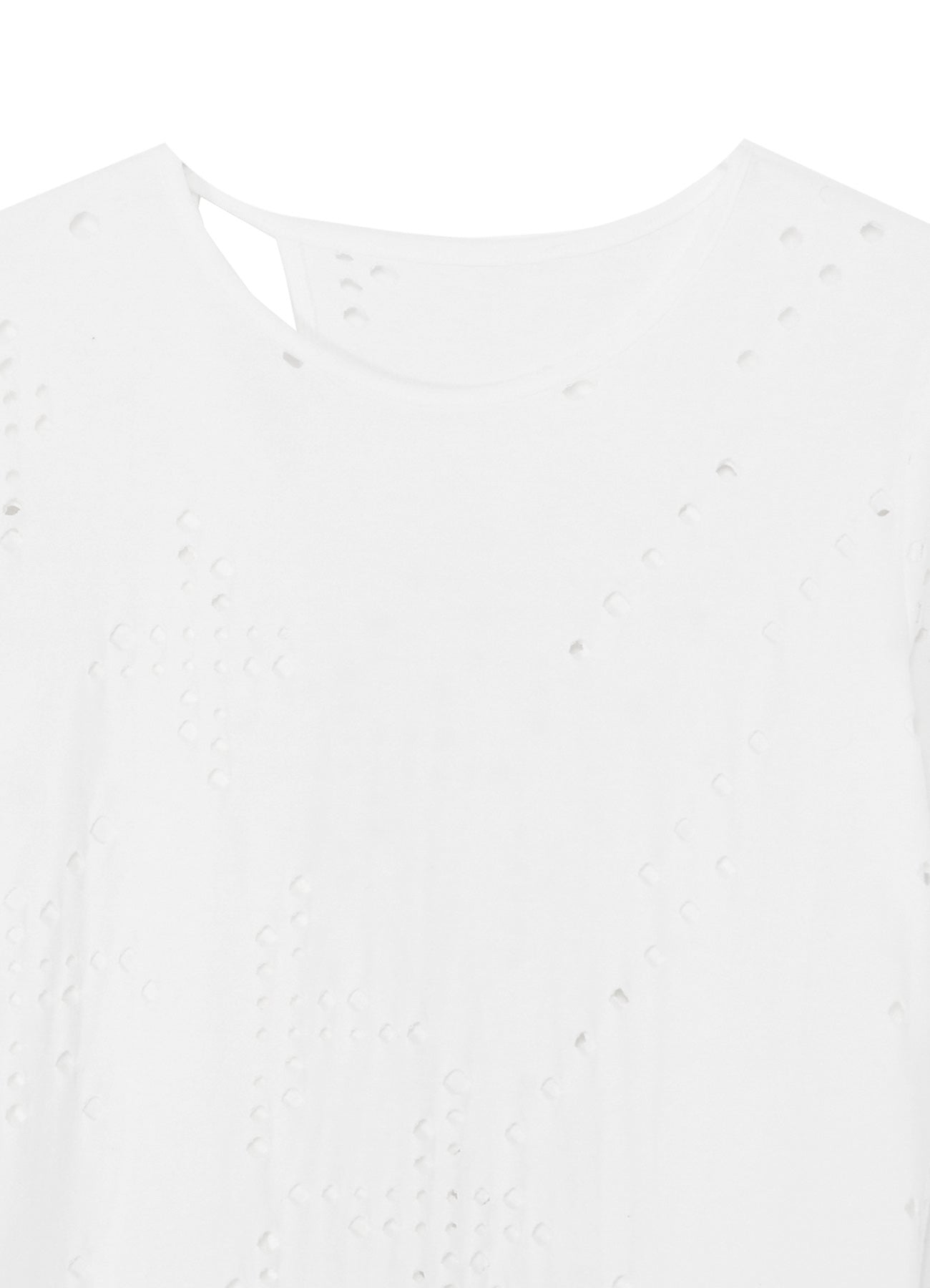 Breathable Cotton Jersey Short Sleeve T-Shirt with Unique Hole Design - Perfect for Summer Casual Wear, Street Style & Everyday Comfort
