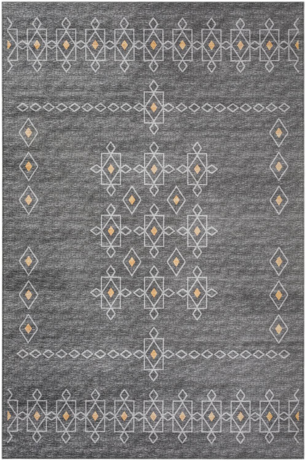 Addison Rugs Yuma AYU33 Gray 3' x 5' Area Rug - Soft Modern Indoor Runner for Living Room, Bedroom & Office Decor