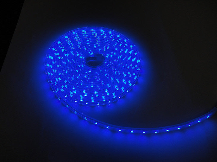 Blue LED Waterproof Light Strip 5M (60LEDs/M) - IP65 Waterproof, Flexible RGB Lighting for Home Decor, Bedroom, Kitchen, Party & Outdoor Use