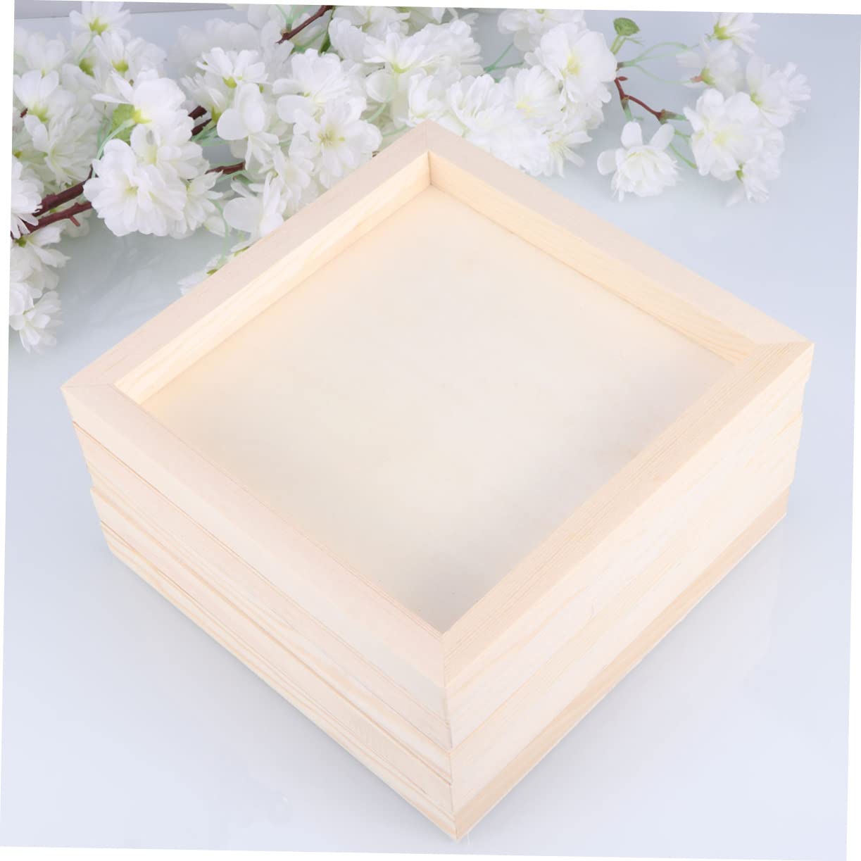 RORPOIR 5pcs DIY Clay Photo Frames Kit - Handmade Wooden Picture Frames for Arts & Crafts, Home Decor, Kids Activities - Perfect for Wall Display, Gift Giving & Creative Projects
