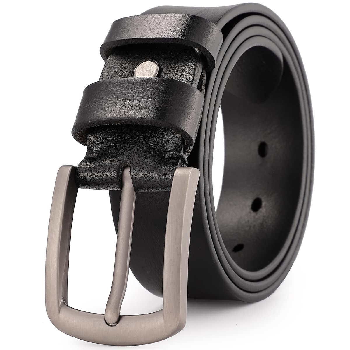 Genuine Leather Belt for Men - HORSE&TIGER Dress & Casual Belt for Jeans, Formal Wear & Office Attire | Premium Quality Leather Accessory for Everyday Use & Special Occasions