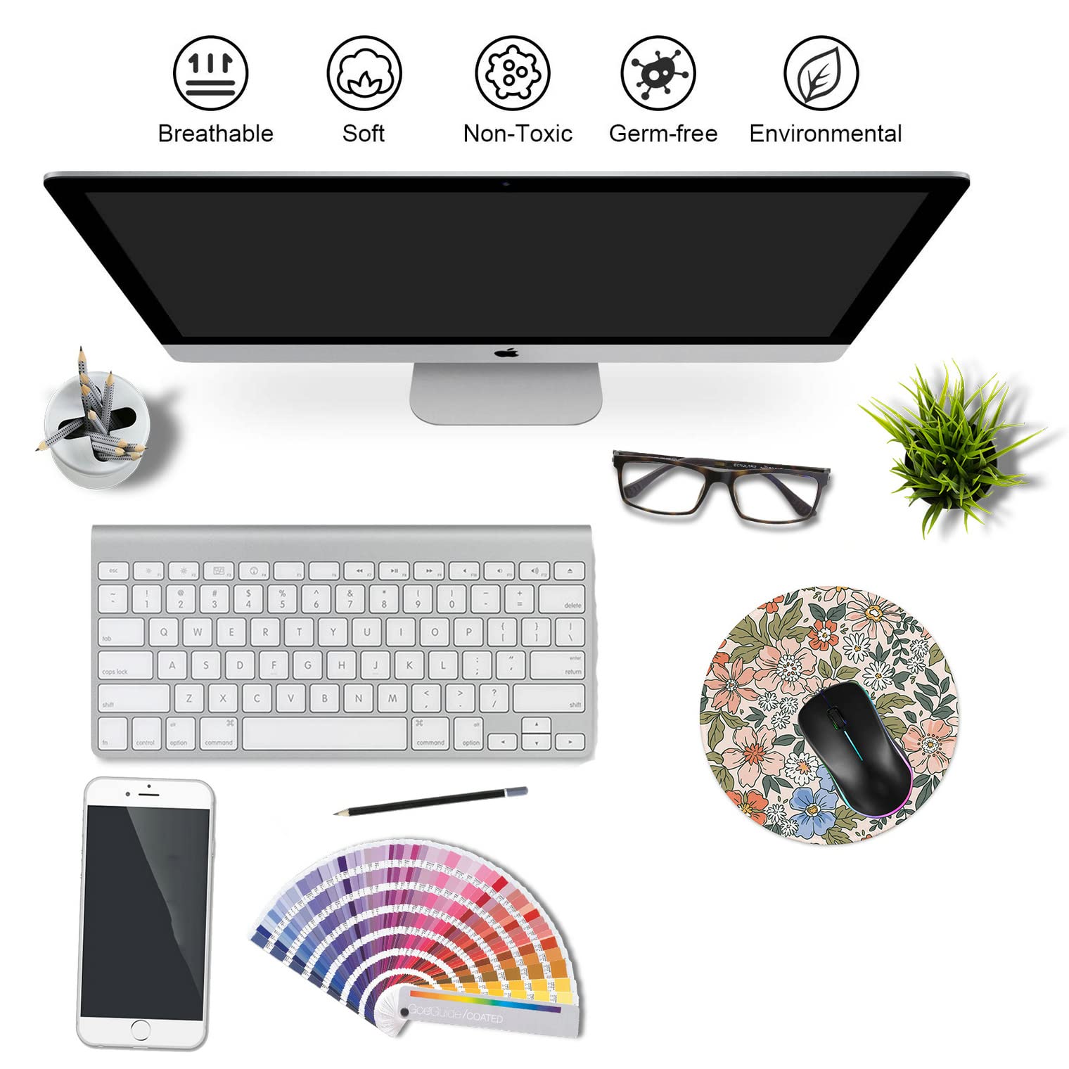 Premium Round Gaming Mouse Pad - 7.9