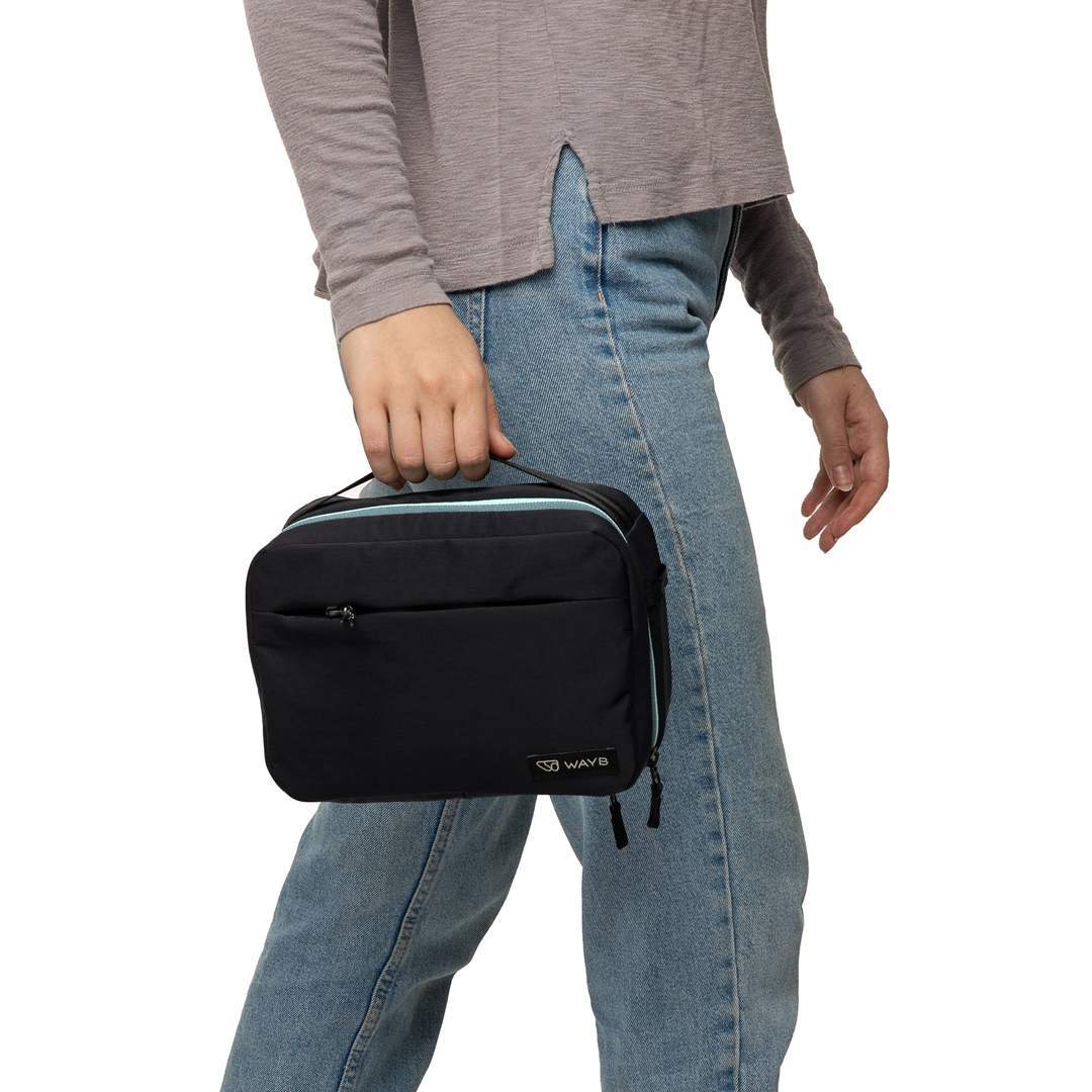 WAYB Ready to Roam Mini Cooler - Portable Insulated Lunch Box for Kids & Adults, Leakproof Picnic Cooler Bag for Beach, Camping & Road Trips (Onyx Black)