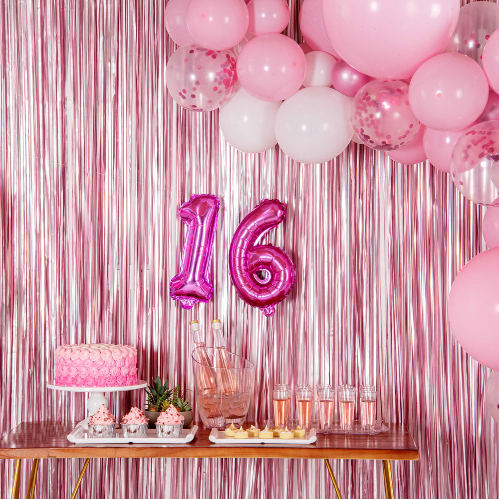 Balloonify Pink Mylar Number 6 Balloon - 16 Inch - 1 Count Box - Perfect for Birthday Parties, Baby Showers & Anniversary Celebrations