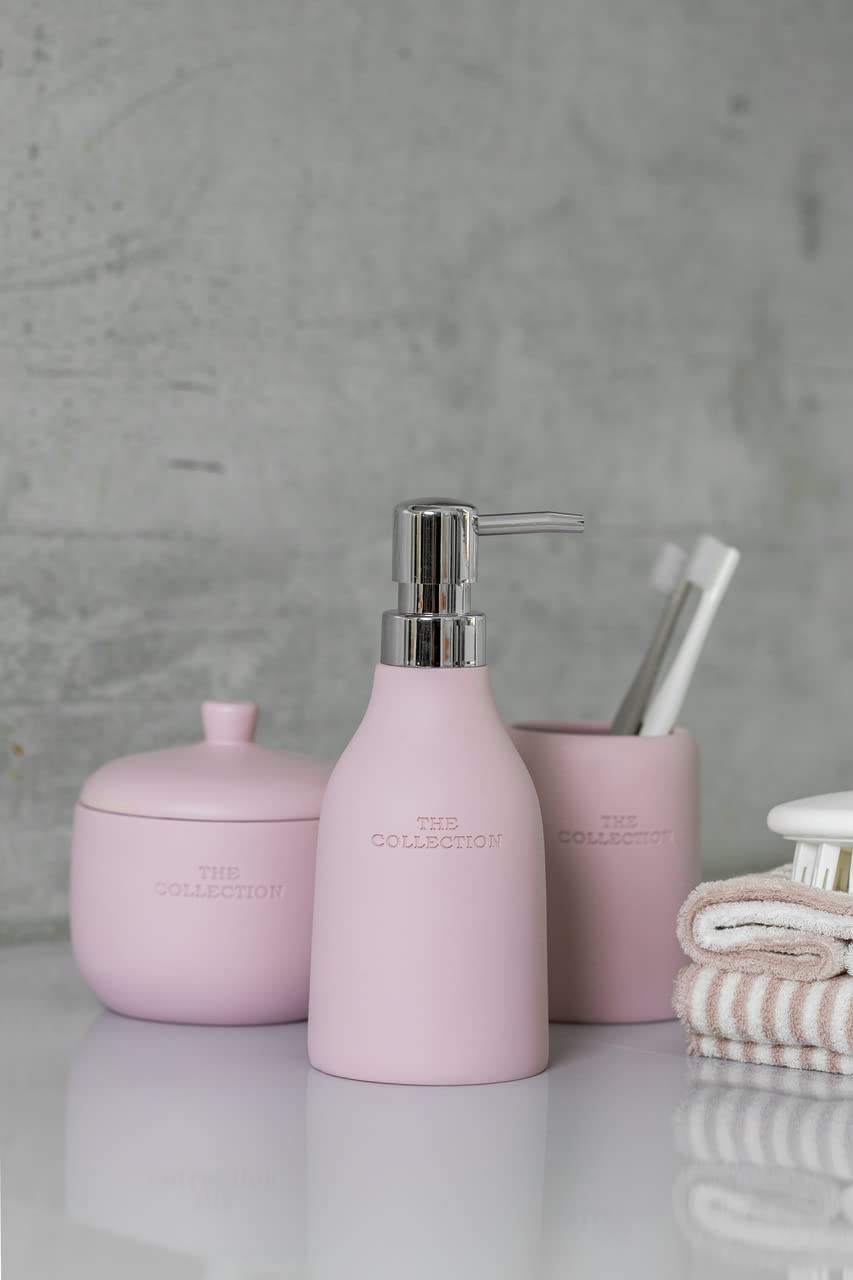 WENKO Universal Cosmetic Storage Box - The Collection Rose | Makeup Organizer, Cotton Swab Holder | 0.413L Capacity, Polyresin, 11x11x11cm | Perfect for Vanity, Bathroom & Travel Organization